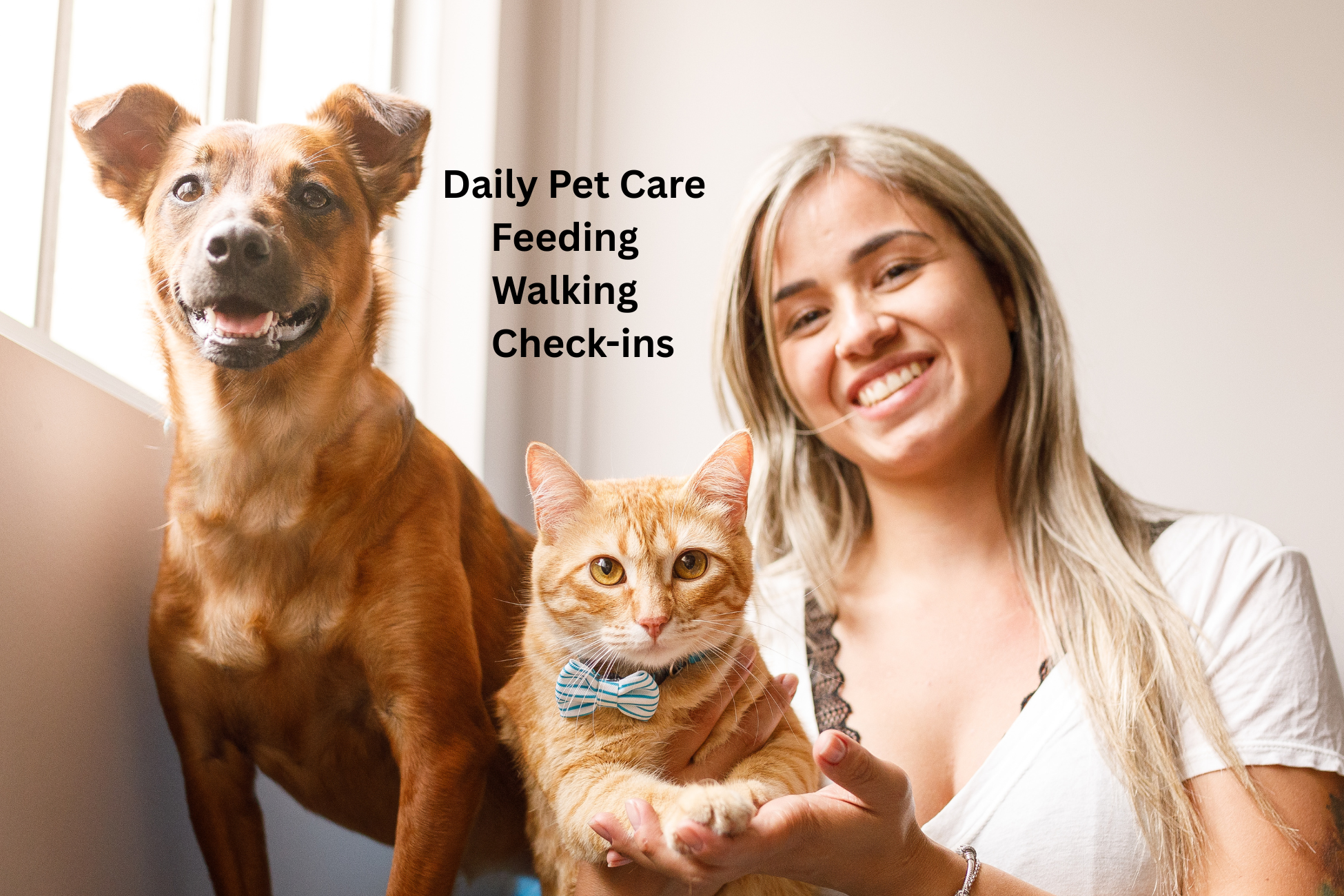 Daily Pet Care (Feeding, Walking & Check-ins)