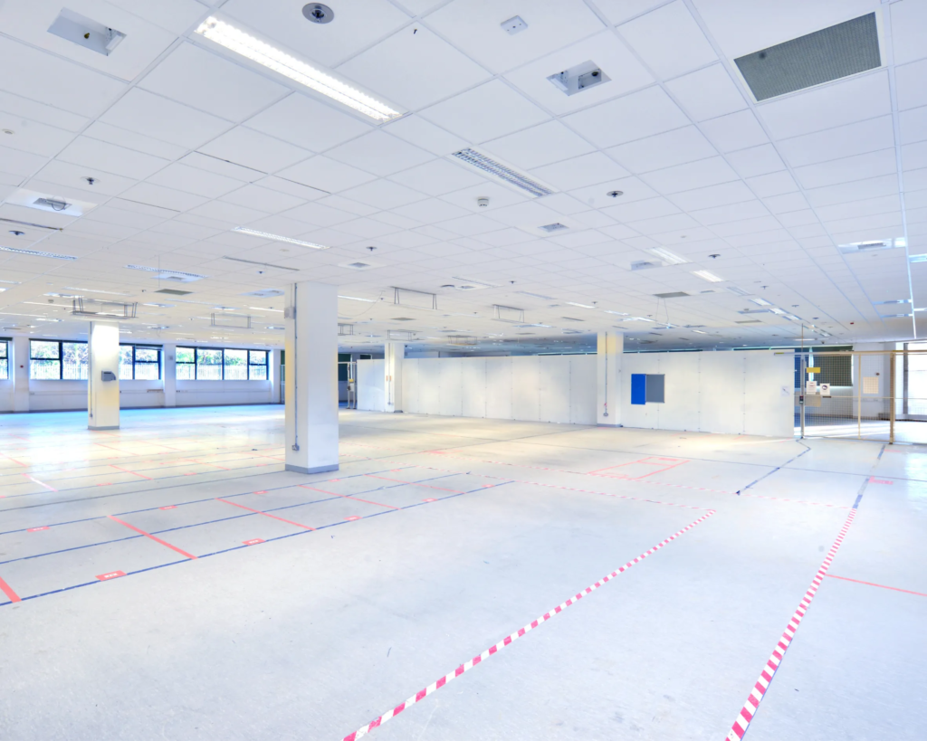 Industrial and warehouse painting service in Toronto – epoxy floor coating and large-scale facility painting by Nurture & Shine.