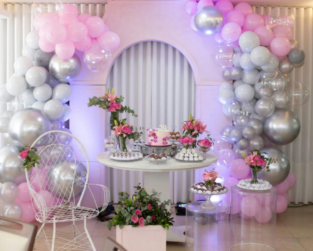 Event decoration with custom balloon designs