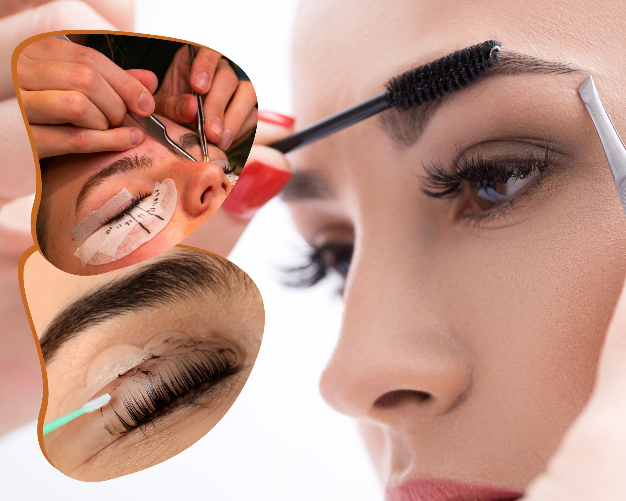 Professional eyelash and eyebrow lift, tint, shaping, and lamination for a refined, polished look. Delivered as a convenient mobile home beauty service.