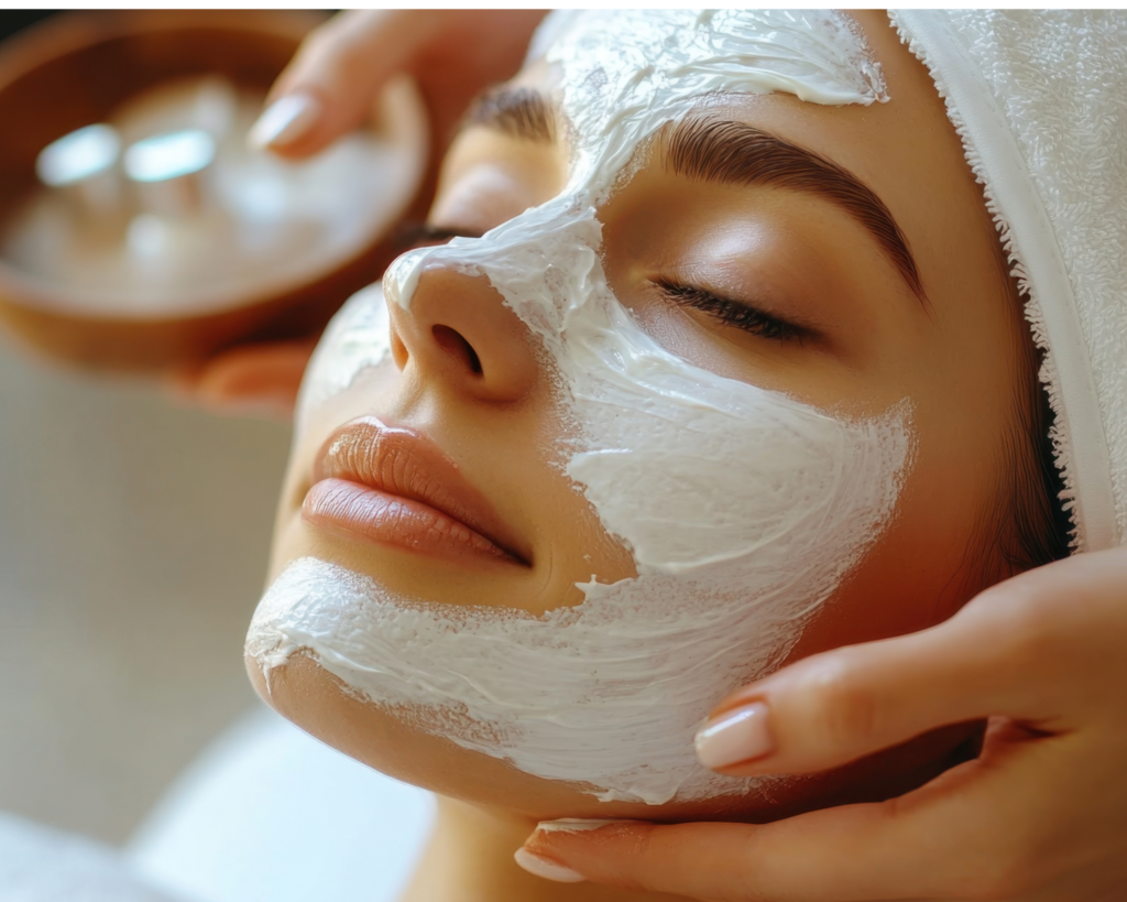 hydrating facial skincare treatment at home