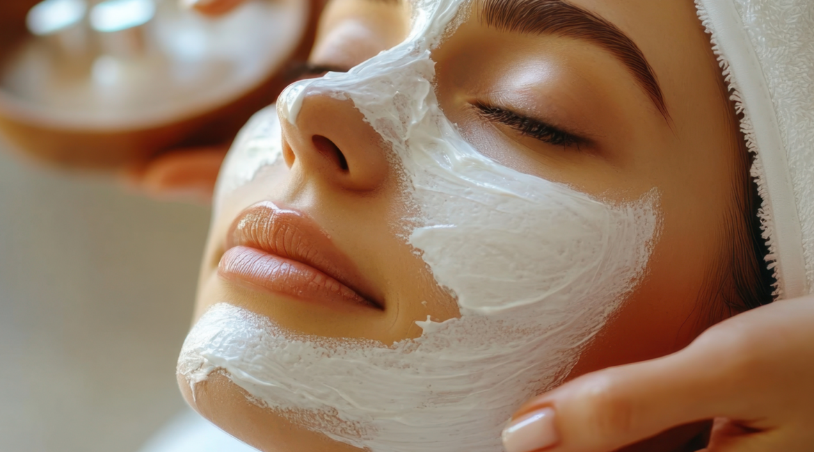 hydrating facial skincare treatment at home