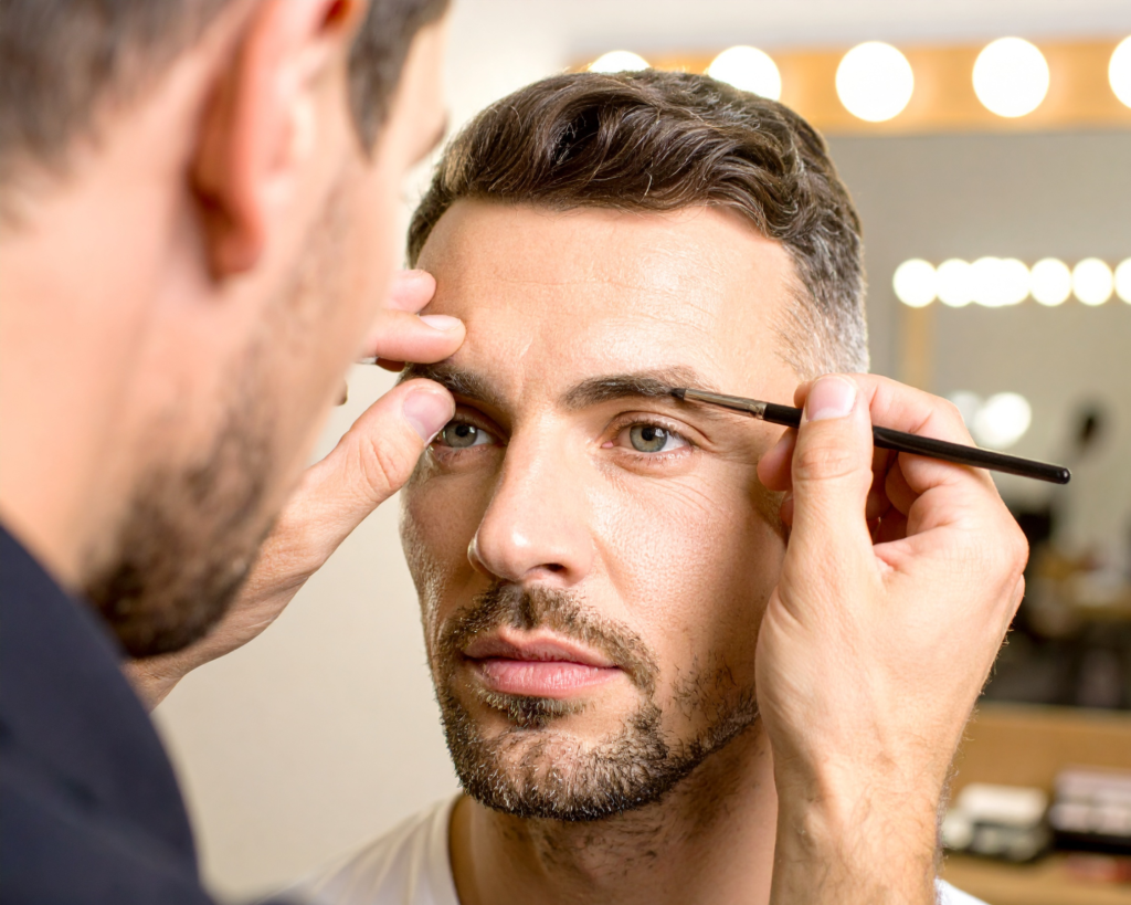 Professional groom preparation including haircut, styling and grooming.