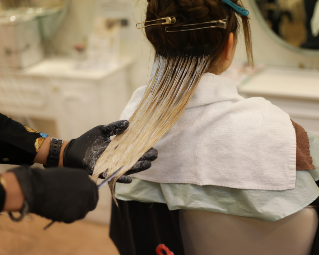 hair coloring balayage highlights