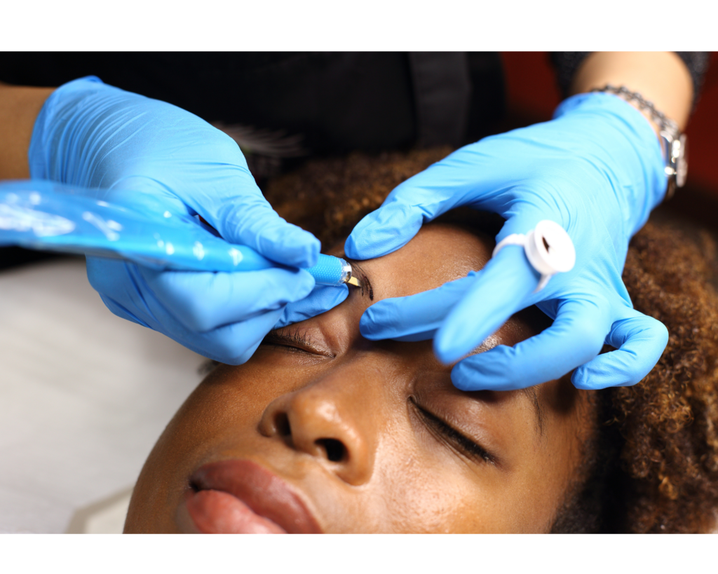 microblading nano brows natural result