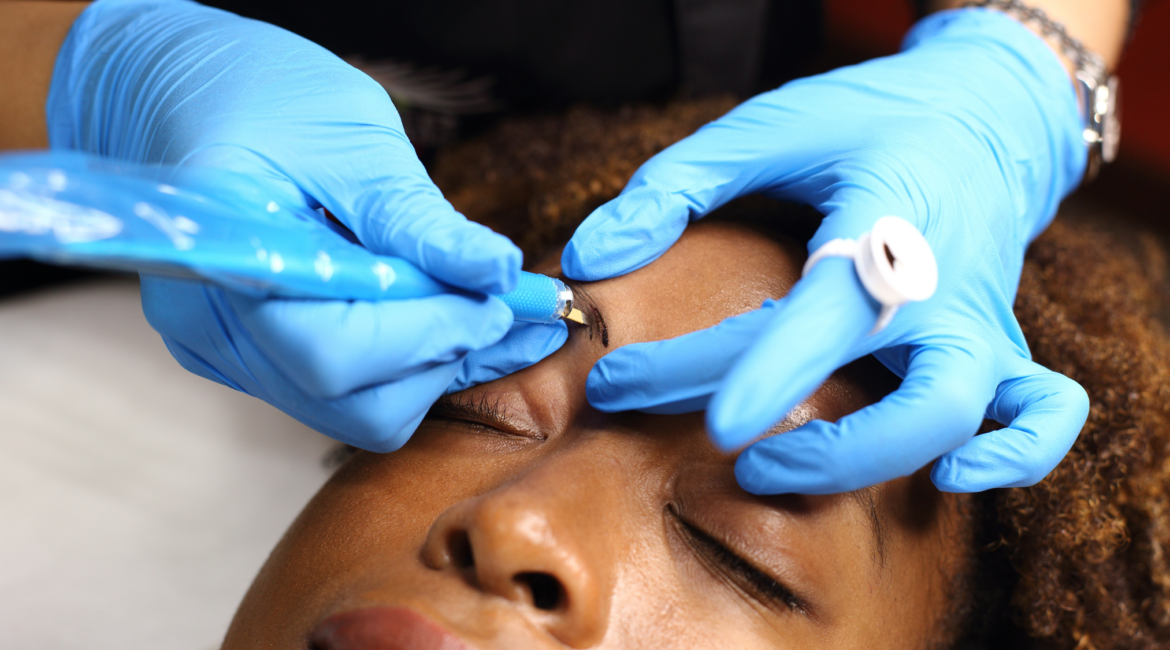 microblading nano brows natural result