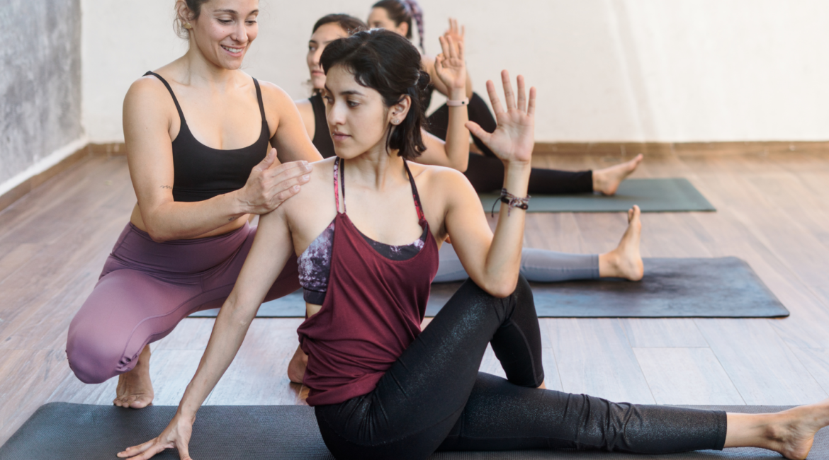 Personal fitness strength coaching session