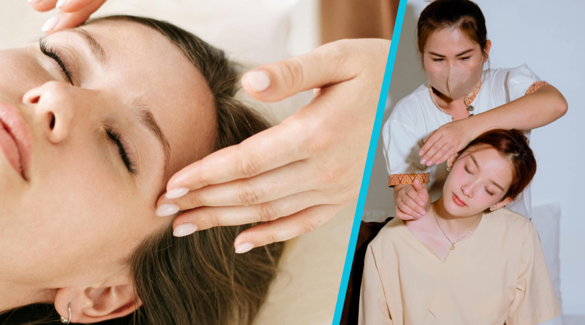 Relaxation wellness massage session