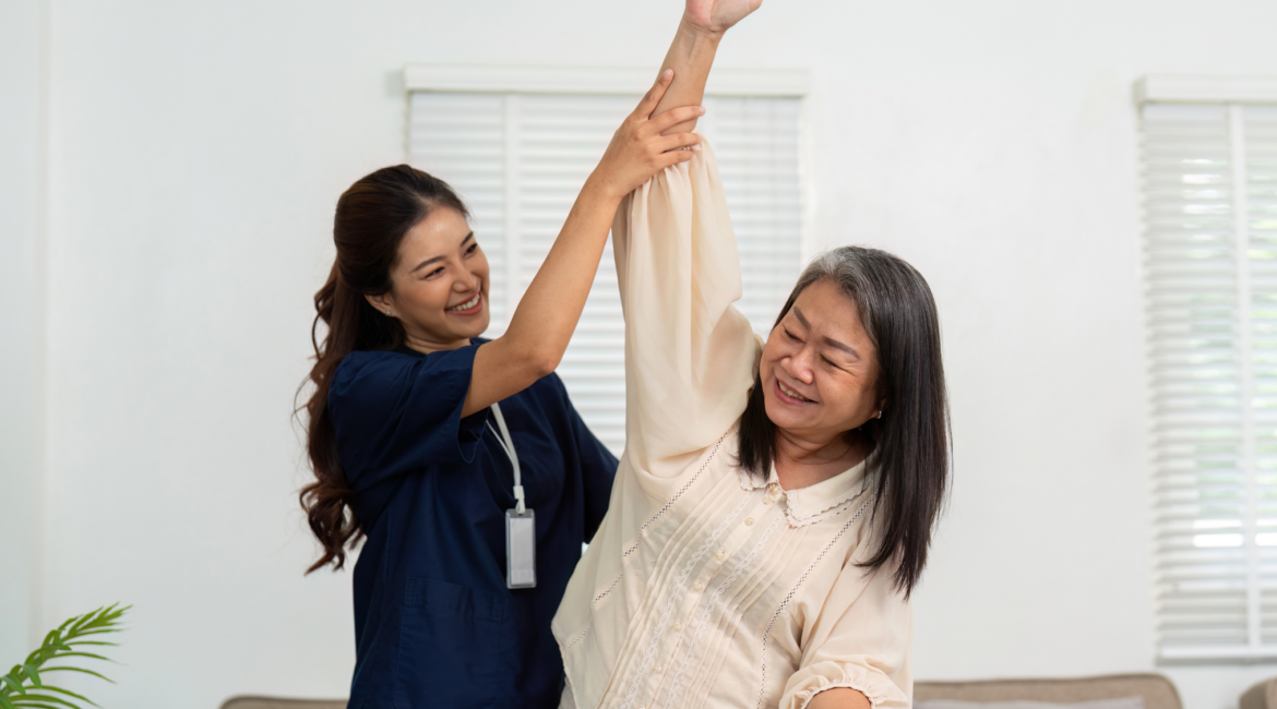 Senior mobility exercise assistance