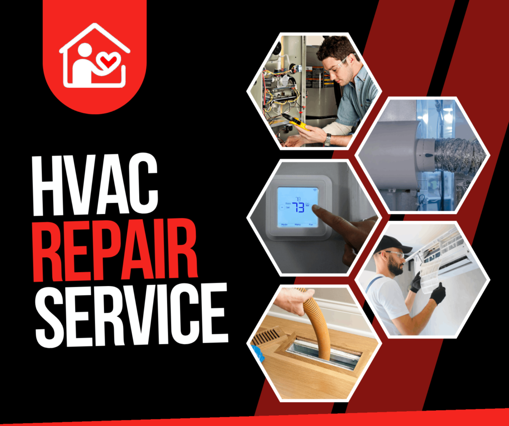 HVAC repair services for heating, cooling, ventilation, and climate control systems in residential properties.